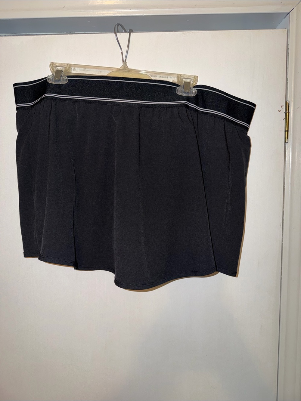 Avia Black Athletic Skort with Contrasting Waistband